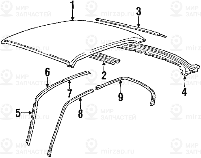 Декоративная планка Л BMW 51131944121