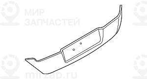 Накладка багажной двери загрунтованная BMW 51137042952