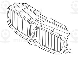 Luftklappen Oben BMW 51138071195