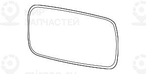 Стекло зеркала с обогревом плоское Л ELEKTROCHROM BMW 51167028437