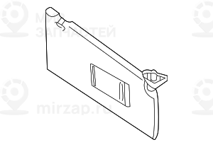 Солнцезащ.коз.с фонар.подсв.туал.зерк. Л SCHWARZ BMW 51168258035