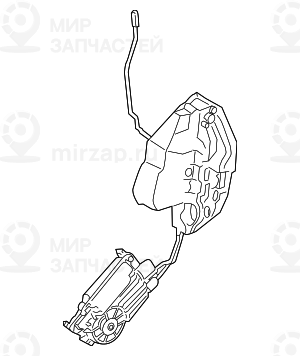 замок в сборе, правый передний BMW 51217185692