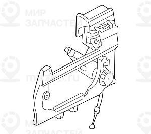 Держатель наружной ручки двери П Пд BMW 51218245344