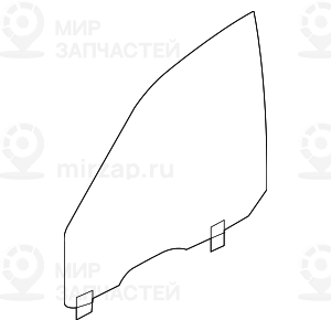 Боковое стекло Л Пд двери зеленое BMW 51337067127