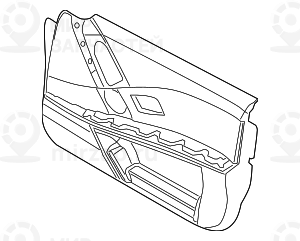 Облицовка двери Л Пд ANTHRAZIT BMW 51417076153