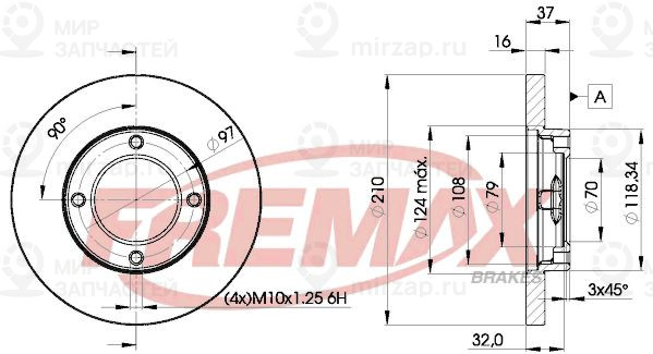 Запчасть FREMAX BD8702