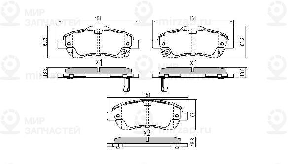 Запчасть FREMAX FBP1716