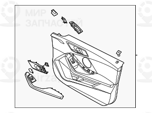 W4_door Trim Pa BMW 51419893892