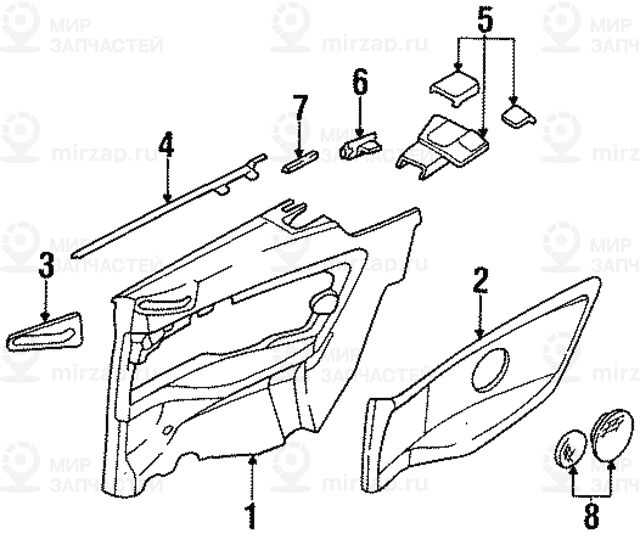 Накладка динамика Л SCHWARZ BMW 51432268935