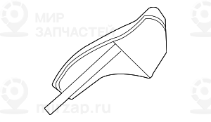 Нижняя доп.накладка левой задней стойки SCHWARZ BMW 51437043469