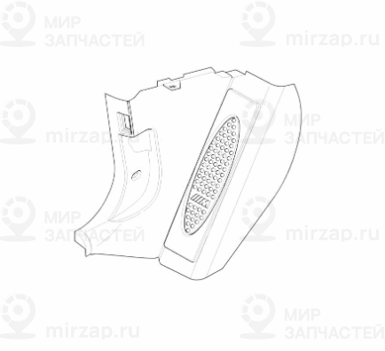 Бок.обшивка подст.лев.ноги M-стиль Л Пд M SCHWARZ BMW 51437902389