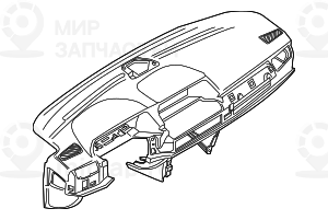 облицовка панели приборов SCHWARZ BMW 51457145820