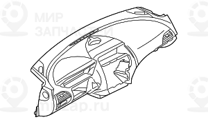 Облицовка панели приборов кожа SILVERSTONE II BMW 51457837174