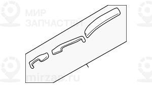 Облицовка П Нж SCHWARZ BMW 51458135398