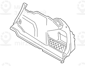 Verkleidung Gepdckrau BMW 51477450060