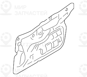 Звукоизоляция двери Л Пд! заменен на 51483449837 BMW 51483334923