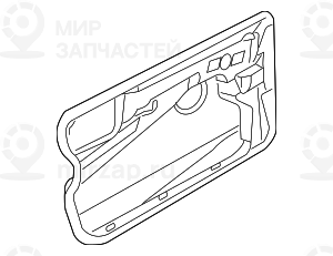 Звукоизоляция двери Л Пд! заменен на 51487173981 BMW 51487033651