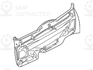Облицовка багажной двери Нж SCHWARZ BMW 51498259951