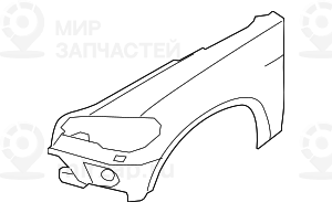 Крыло грунтованное П Пд BMW 51657178398
