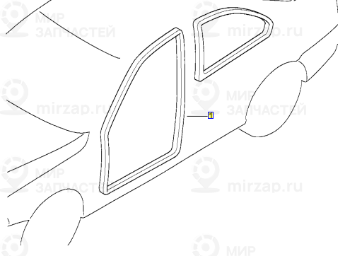 Уплотнитель двери Л Пд SCHIEFER BMW 51711977727