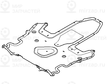 Облицовка днища кузова Ср! заменен на 51757162578 BMW 51717033748