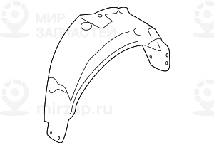 Кожух колесной ниши Л Зд BMW 51717123523