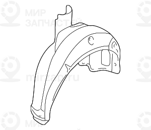 Кожух колесной ниши П Зд BMW 51718192782