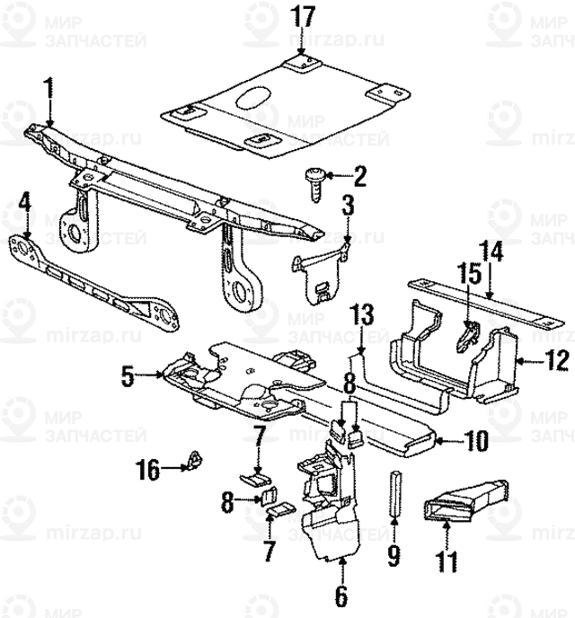 Панель защиты вспом. мех. двигателя Пд ALUMINIUM BMW 51718209093