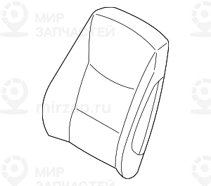 обивка спинки кожа П SCHWARZ BMW 52106956396