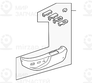 Щиток Наруж PEARLBEIGE ! заменен на 52107058011 BMW 52107058015