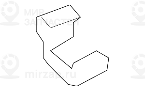 Защитный кожух направл.сиденья Л Наруж SCHWARZ! заменен на 52109110103 BMW 52107148669
