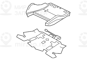 Деталь набивки подушки BMW 52107896164