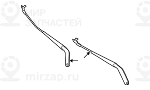 Рычаг стеклоочистителя сторона водителя BMW 61617153736