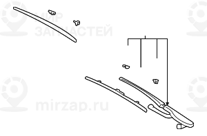 Рычаг стеклоочистителя П BMW 61618209880