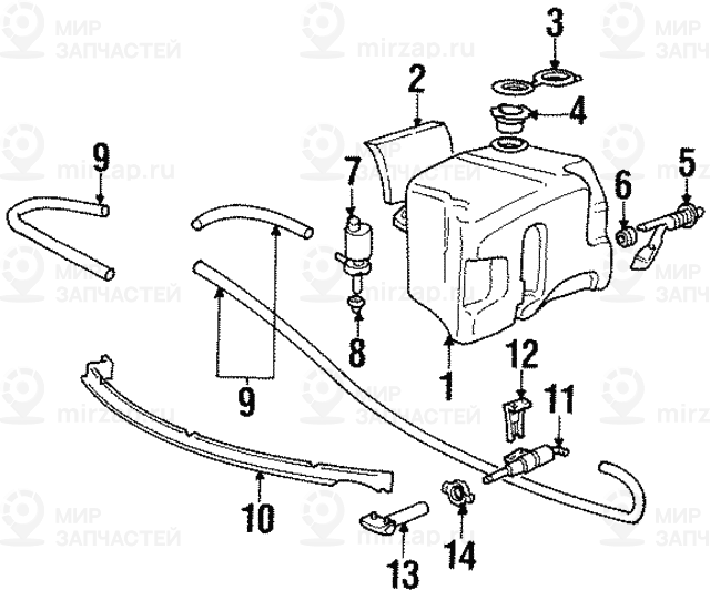 Насос системы омывателей фар BMW 61678357839