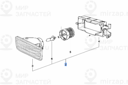 Противотуманная фара Л HELLA! заменен на 63178357389 BMW 63171387091