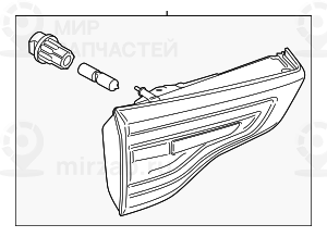 Heckleuchte Heckklappe Rechts BMW 63217408742