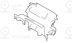 Пустой корпус блока отопителя/кондицион. BMW 64119127182