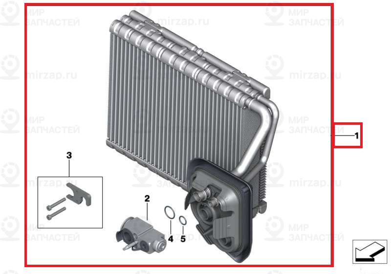 Verdampfer BMW 64119378108