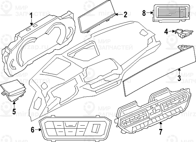 Bedienteil Klimaanlage BMW 64119459478
