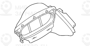Воздуховод микрофильтра П BMW 64318391196
