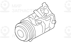 Оборотный Компрессор Кондиционера ! заменен на 64529165808 BMW 64509196890