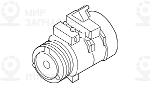 Оборотный компрессор кондиционера BMW 64529195978