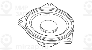 СЧ-динамик системы HiFi/Top-HiFi ! заменен на 65139368383 BMW 65139169690