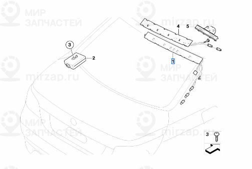 Усилитель разнесенной антенны 868MHZ! заменен на 65206988062 BMW 65206931718