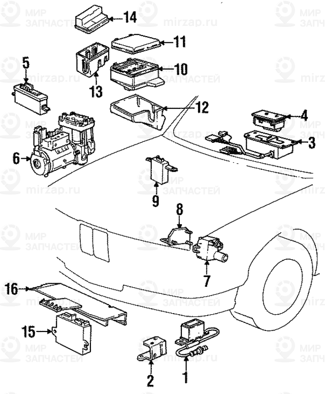 ЭБУ системы DWA DWA 2 BMW 65751388907