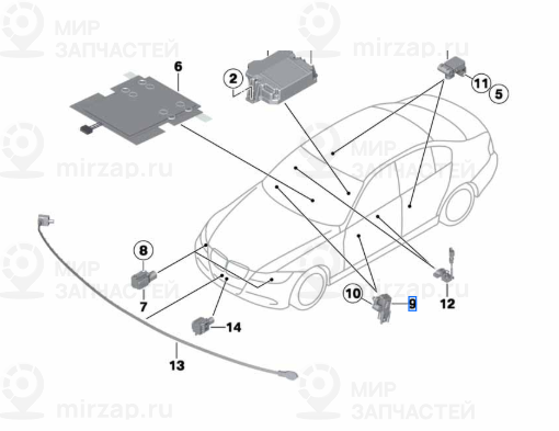 Датчик в двери! заменен на 65779118167 BMW 65779118168