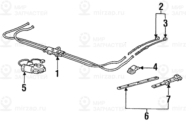 Редуктор электропривода под.-сдв.крышки BMW 67618362364
