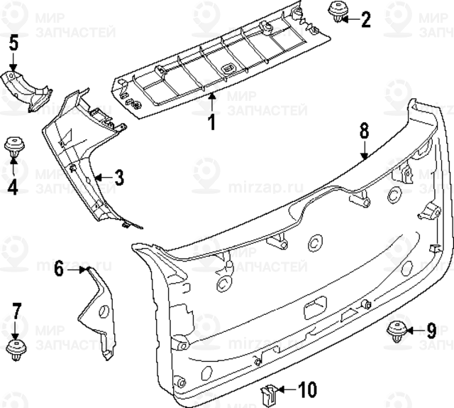 Запчасть BMW 7147424332