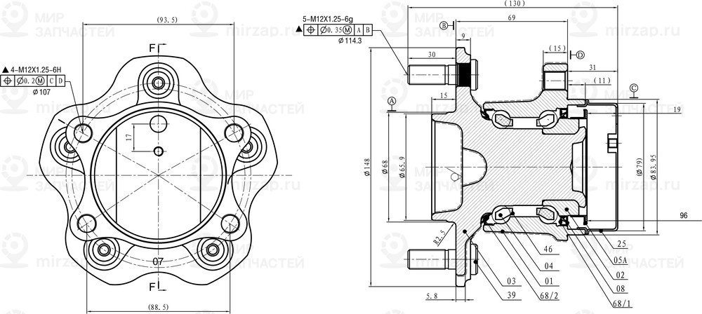 Запчасть GANZ GIM03040